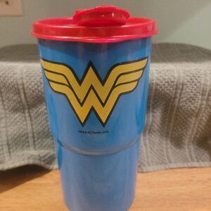 Wonder Woman Blue and Red Tumbler